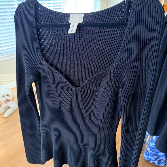 H&M Black Ribbed Sweater - Picture 7 of 8